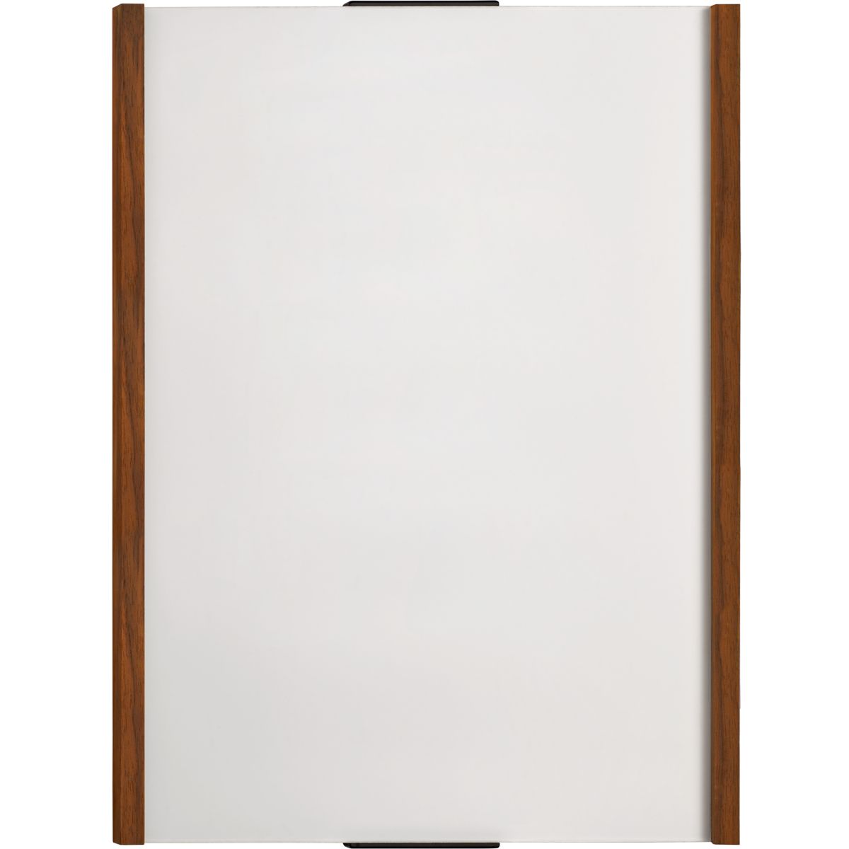 Wandschild, Modell LMH, ~ DIN A4, Hochformat, Holzrahmen Nussbaum, mit Kappen