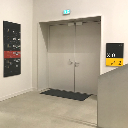 Hochschule München Türschild Plan