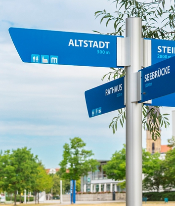 Klassischer Sternwegweiser