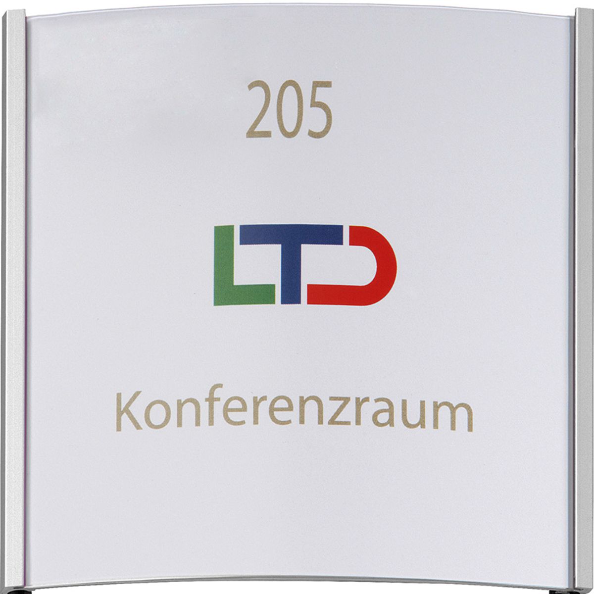 Türschild, Modell Orlando, 148 x 148 mm, Silber