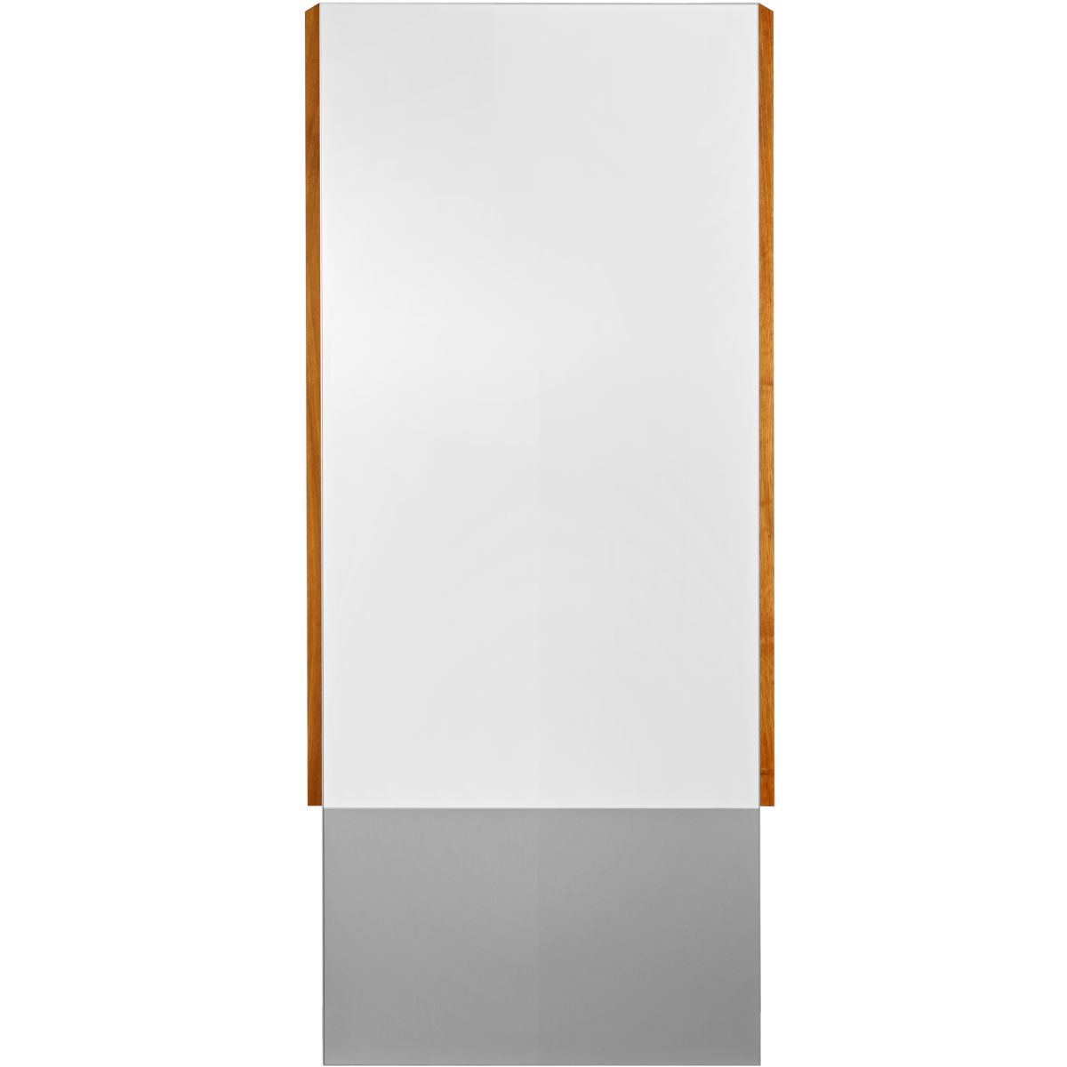 Außenaufsteller, Modell LMH, 1.500 x 625 x 80 mm (H x B x T), Silber, Eiche, zum Einbetonieren