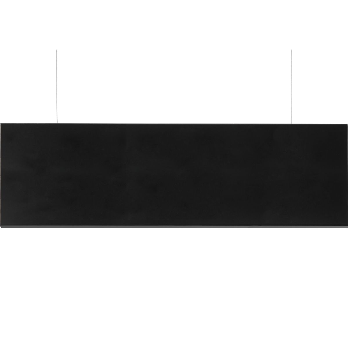 Deckenhänger (Hängeschild), Modell Madrid, 250 x 850 mm (H x B), Schwarz, Beschriftung direkt