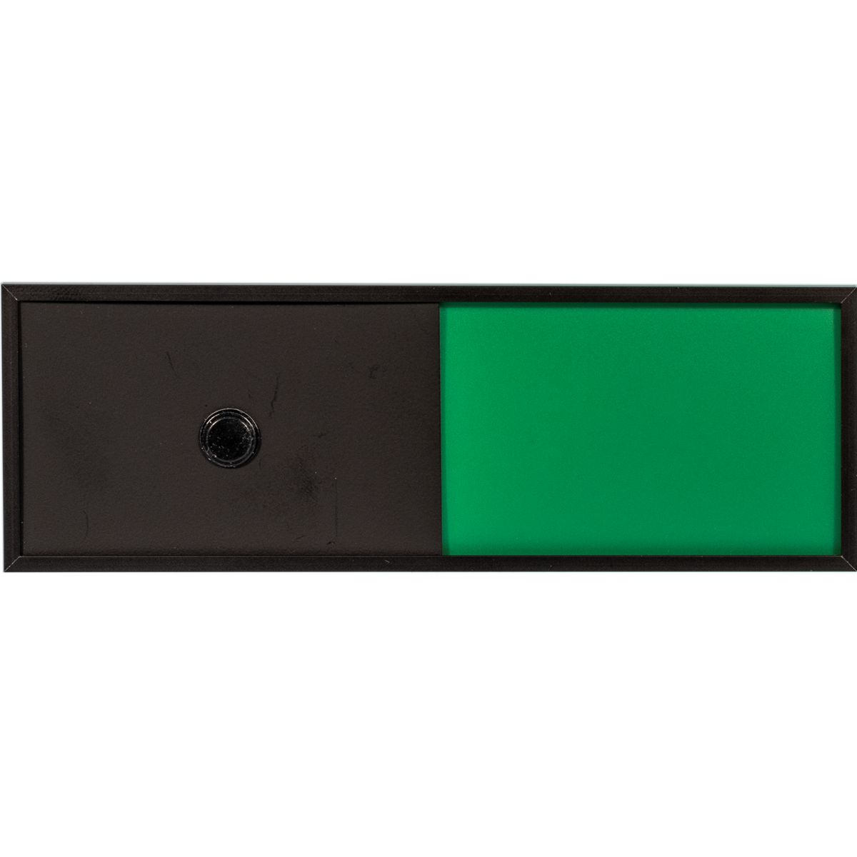 Frei Besetzt Schild, Modell Madrid, 50 x 150 mm (H x B), Schwarz