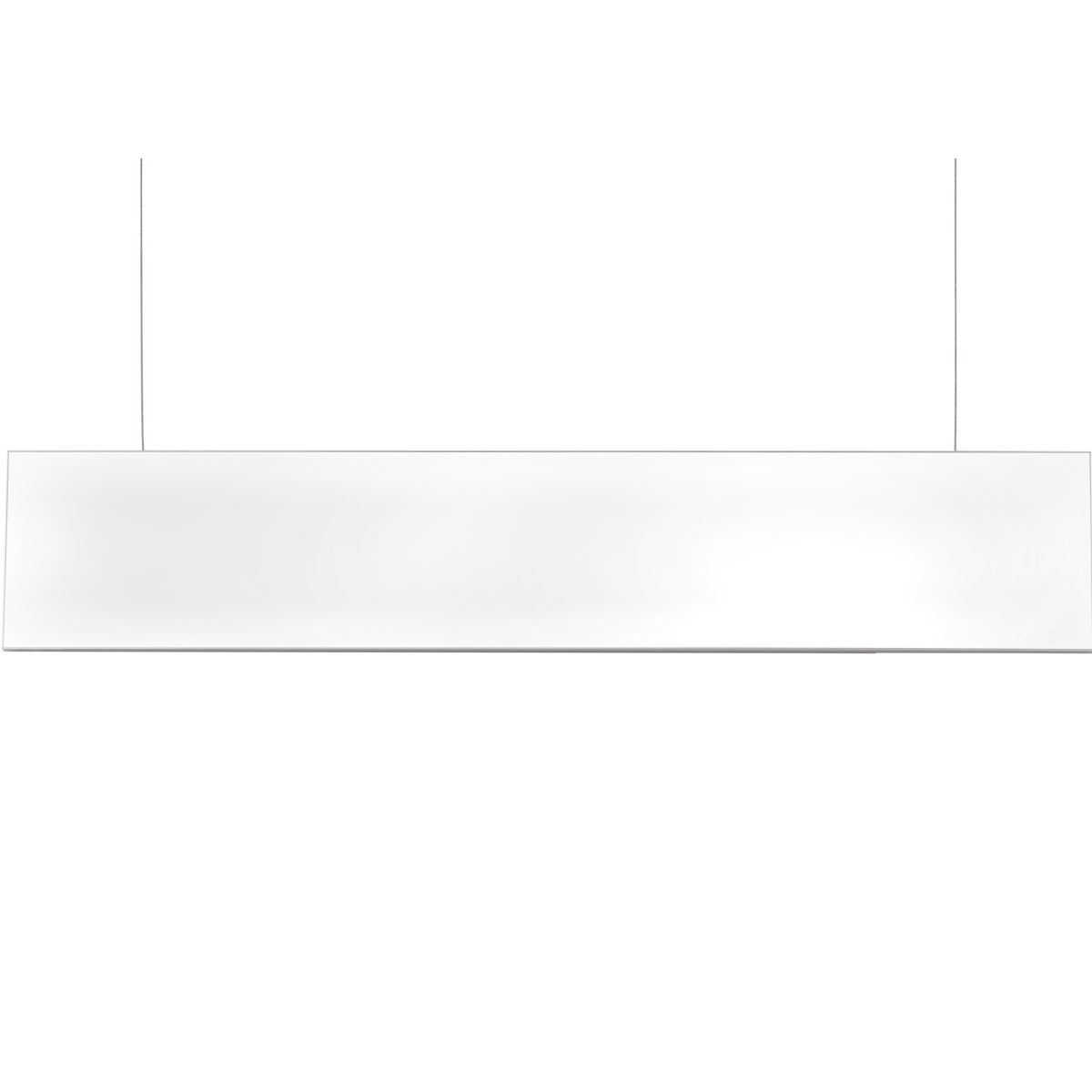 Deckenhänger (Hängeschild), Modell Madrid, 250 x 1.250 mm (H x B), Silber, Beschriftung direkt