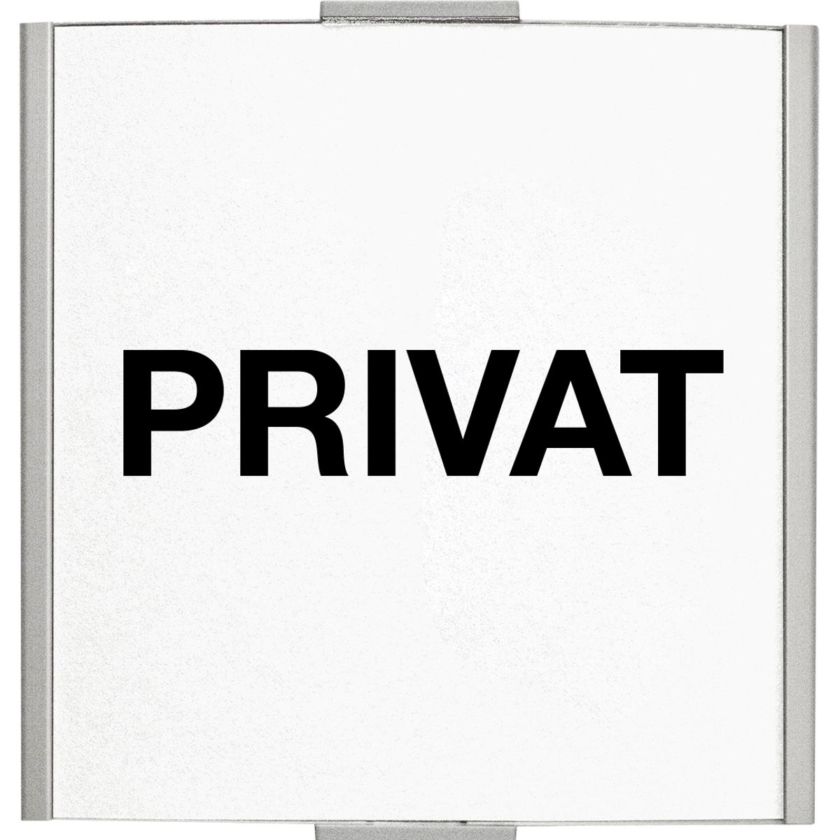 Piktogramm Privat, Modell Frankfurt, 120 x 120 mm, Silber, Schraubmontage