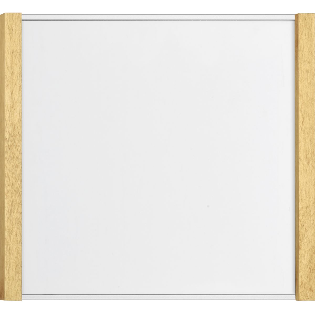 Türschild, Modell LMH, 150 x 160 mm (H x B), Rahmen aus Aluminium (Silber) und Holz (Ahorn)