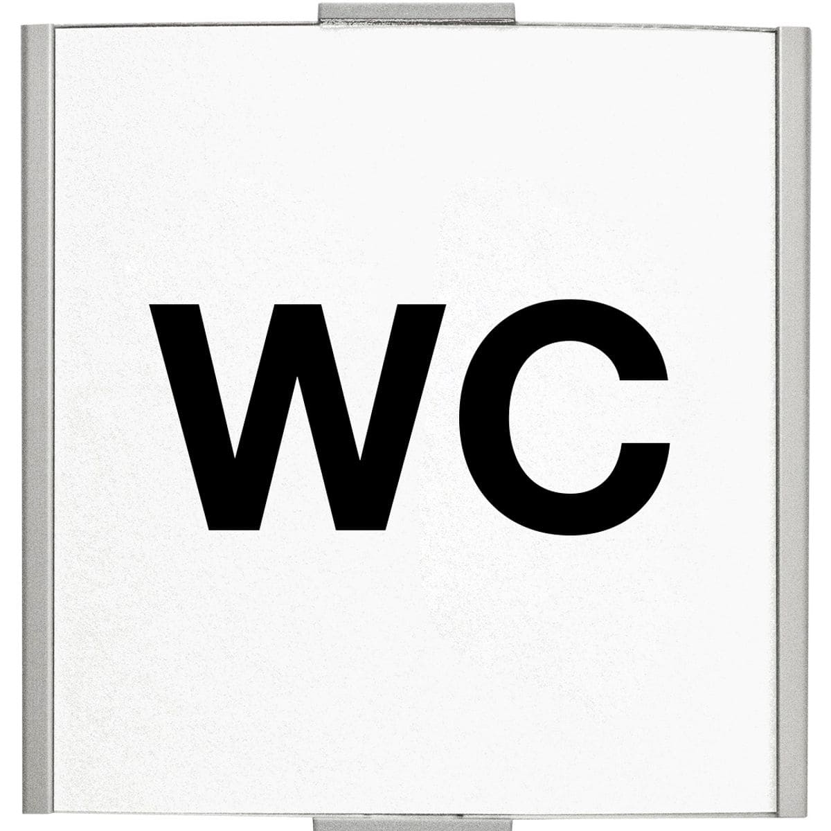 Piktogramm WC, Modell Frankfurt, 120 x 120 mm, Silber, Schraubmontage Piktogramm WC, Modell Frankfurt, 120 x 120 mm, Silber, Schraubmontage