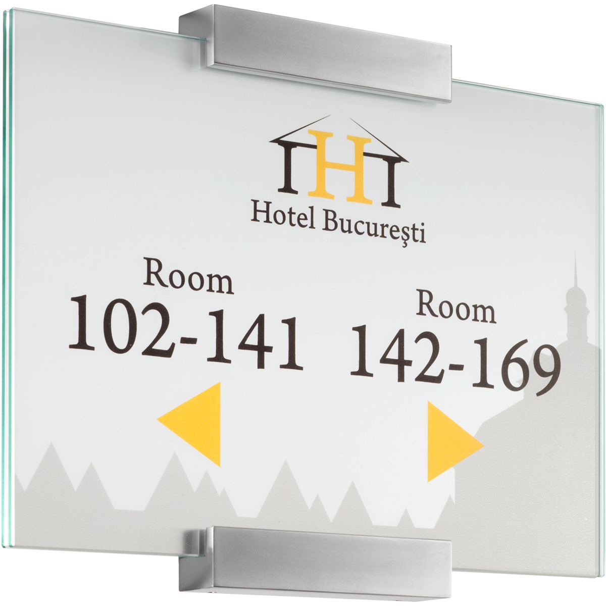 Wandschild, Modell Monaco, DIN A4, Beschriftung flexibel (mit Einleger) Wandschild, Modell Monaco, DIN A4, Beschriftung flexibel (mit Einleger)
