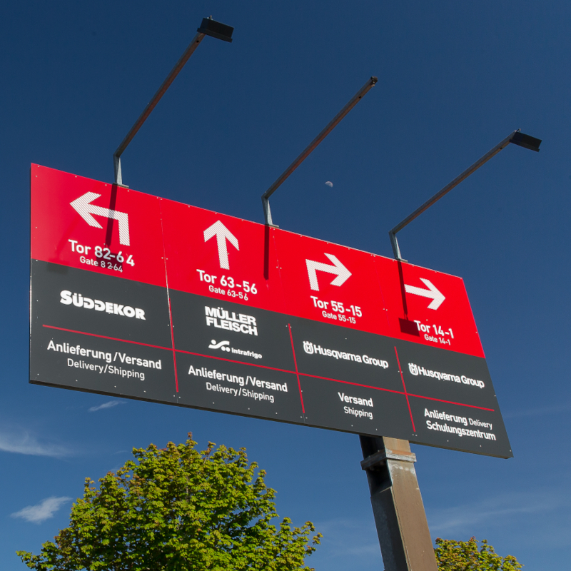 Logistikzentrum Laichingen Wegeleitsystem
