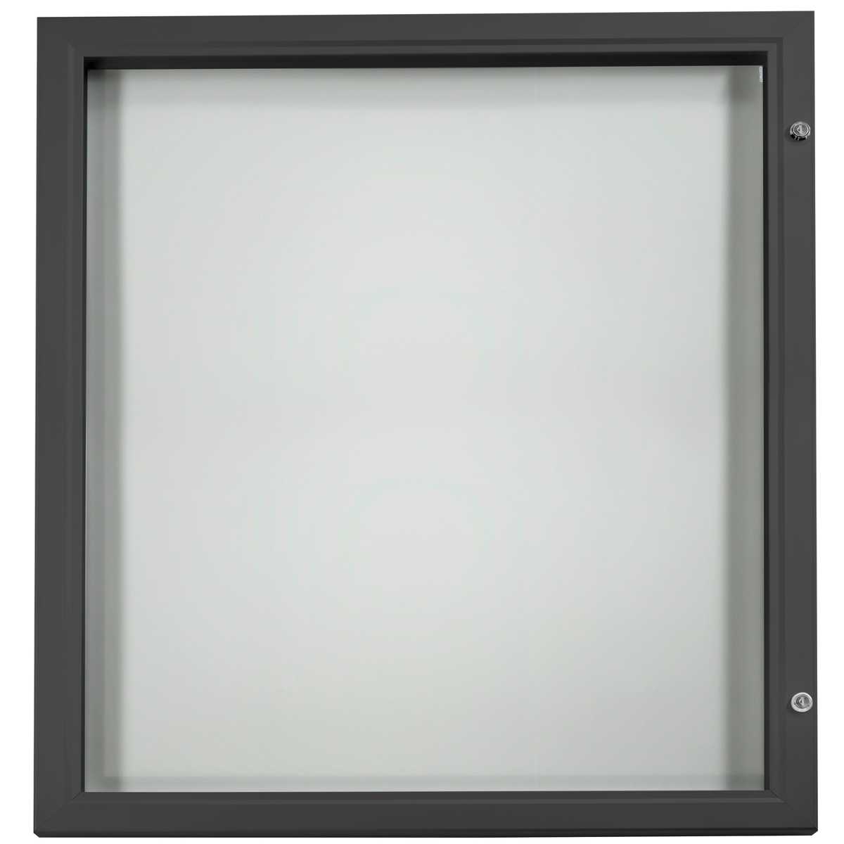Plakatschaukasten Modell F, 12 x DIN A4, Hochformat, schwarz