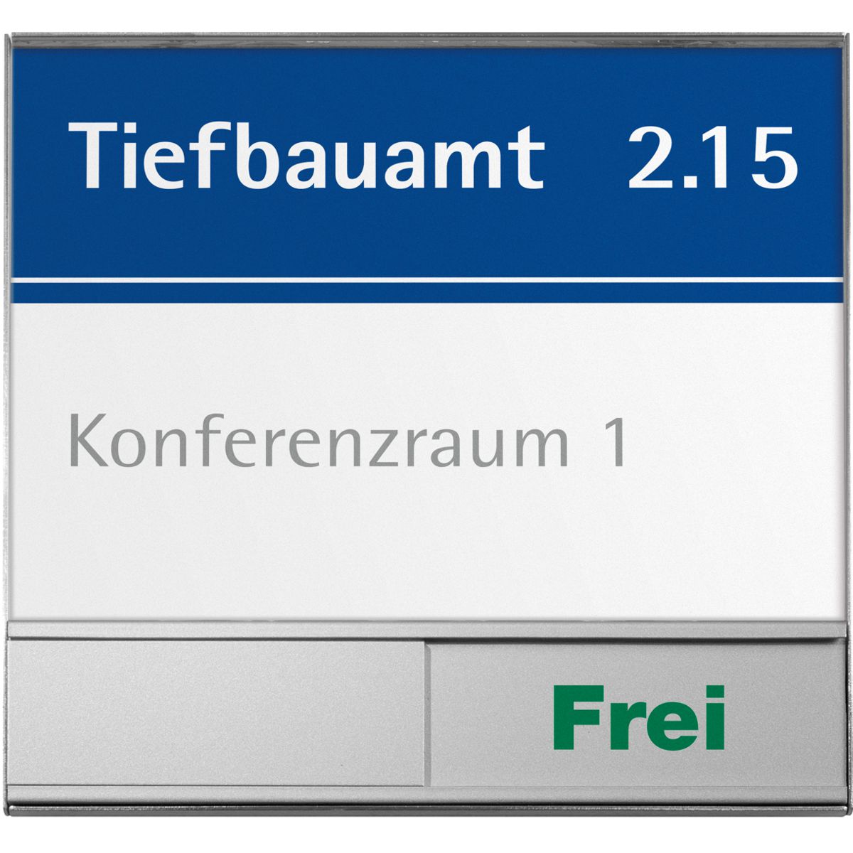 Türschild, Modell Rio, 150 x 150, Silber, inkl. Frei Besetzt Türschild, Modell Rio, 150 x 150, Silber, inkl. Frei Besetzt
