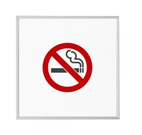 MADRID Silver Line Türschild 120 Piktogramm Rauchen verboten
