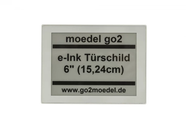 Go2 Digitales Türschild E-Ink 6 Zoll