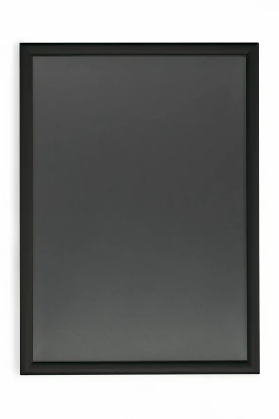 Klapprahmen P25 DIN A4, Alu schwarz eloxiert, 29,7 x 21 cm