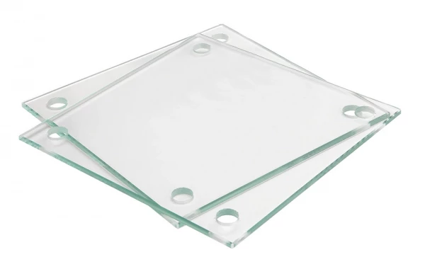 GALERIE Kristallglas 3 mm, 4 Bohrungen, 14,8 x 29,7 cm
