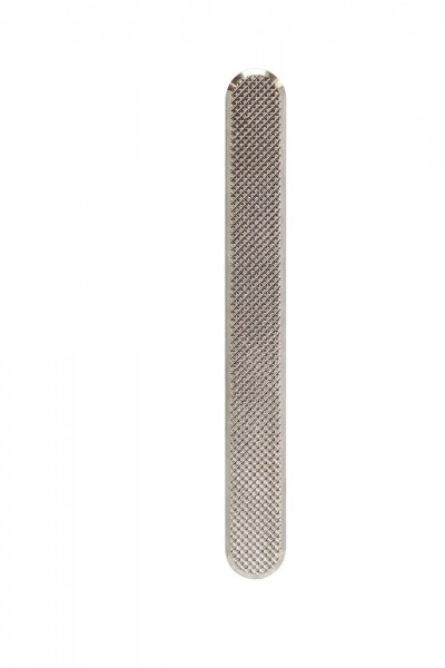 Leitstreifen aus Edelstahl 3,5 x 28 cm, Waffelstruktur