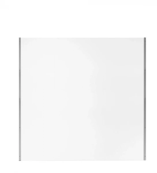 BERLIN Basic Verbundplatte weiß inkl. Reduzierprofil 100 x 99 cm